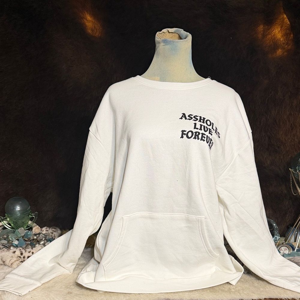 White Graphic Sweatshirt XXL (4090)
